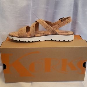 NWT-- Korks Sindre Cork Sandals NWT